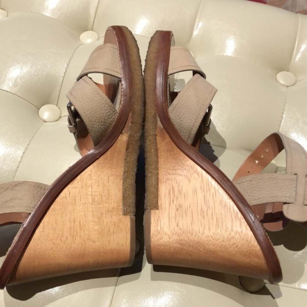 Vince Camuto Signature VI-CADANA genuine Leather wood wedge, size 8.5 - Picture 7 of 14